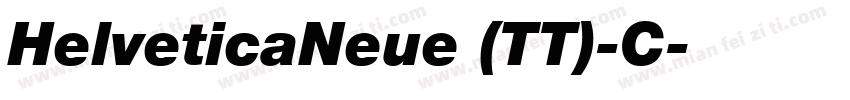 HelveticaNeue (TT)-C字体转换